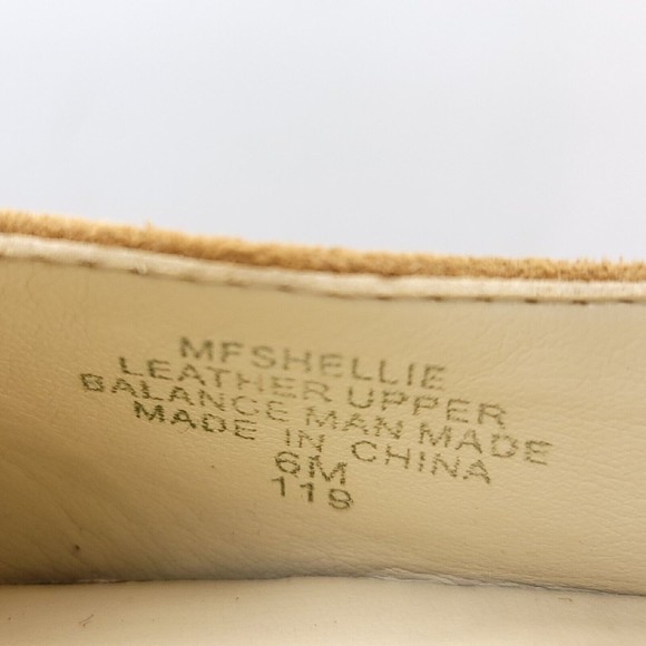 Marc Fisher Shellie Lace Up D'Orsay High Heel Pump Tan Brown Suede Leather Sz 6 - Picture 11 of 12